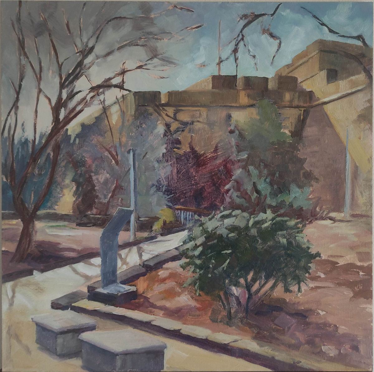 oil painting of the Foss birgu